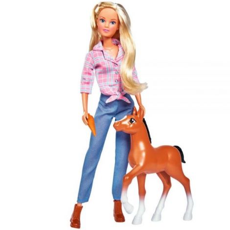 Papusa Simba Steffi Love Little Horse 29 cm cu figurina si accesorii - imagine 11